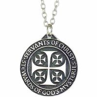 Servants of Christ Stewards of Gods Mystery Necklace Pendant/Chain 2Pk
