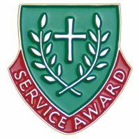 Service Award Gold Plated & Enameled Lapel Pin - (Pack of 2)