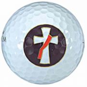 Sleeve of 3 Wilson Titanium Golf Balls Printed w/Deacon's Cross - 2Pk