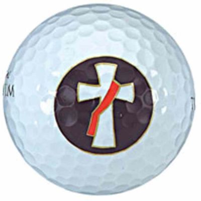 Sleeve of 3 Wilson Titanium Golf Balls Printed w/Deacon s Cross - 2Pk -  - Golf-42
