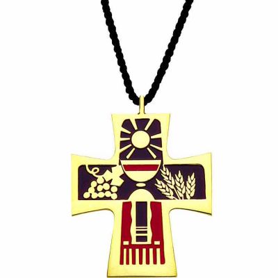Table of the Lord Gold Plated & Enameled Pendant w/Cord - 2Pk -  - M-29