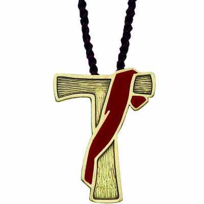 Tau Deacon Enameled Colors on Bronze Cross w/Cord - (Pack of 2) -  - 925