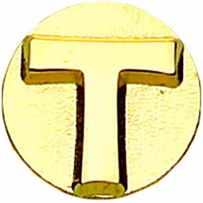 Tau Gold Plated Cross Lapel Pin 1/4in. Post and Clutch Back - 2Pk -  - B-96