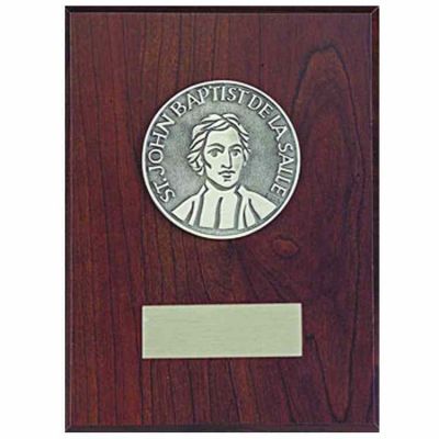 The Founder s 3in. Pewter Medallion on 6x8 Plaque -  - 107