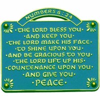 2 Pack -The Lord Bless You & Keep You House Blessing Wall Plaque
