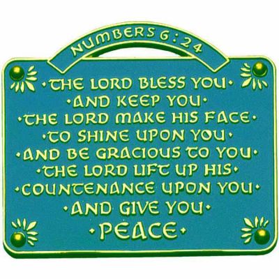 The Lord Bless You & Keep You House Blessing Wall Plaque - 2Pk -  - 259