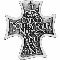 The Lord's Call Wall Cross Plaque Features Elegant Calligraphy