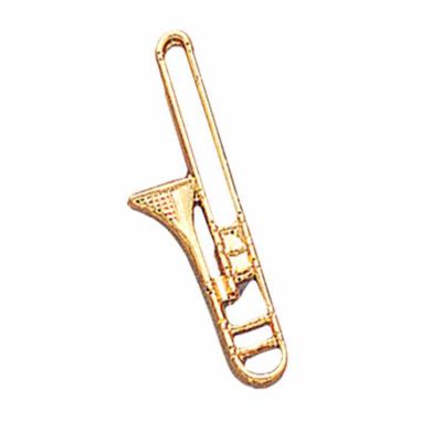 Trombone Instrument Gold Tone Lapel Pin 1/4in. Post - Clutch Back 2Pk -  - TMP10C