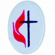United Methodist Church Cross & Flame Lapel Pin - (Pack of 2)
