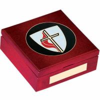 United Methodist Church Shield & Cross Keepsake Box
