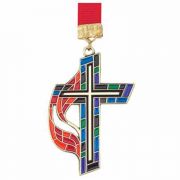 United Methodist Church Stained Glass Design Bookmark - (Pack of 2)