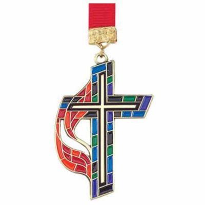 United Methodist Church Stained Glass Design Bookmark - (Pack of 2) -  - 109-BK