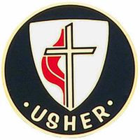 United Methodist Church Usher Enamel on Bronze Lapel Pin - (Pack of 2)