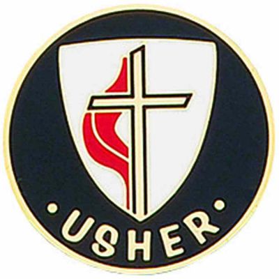 United Methodist Church Usher Enamel on Bronze Lapel Pin - (Pack of 2) -  - B-10