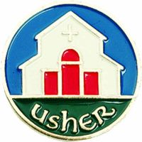 Usher Enameled Lapel Pin 1/4in. Post & Clutch Back - (Pack of 2)