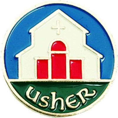 Usher Enameled Lapel Pin 1/4in. Post & Clutch Back - (Pack of 2) -  - B-21