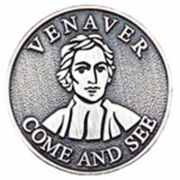 (Venaver Come And See) Pewter Lapel Pin 1/4in. Post - Clutch Back 2Pk