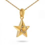 Star Bright Solid Gold Pendant