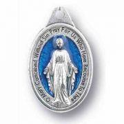 1 inch Blue Enameled Miraculous Medal (25 Pack)