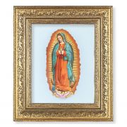 Our Lady Of Guadalupe Lithograph In An Gold Leaf Antique Frame