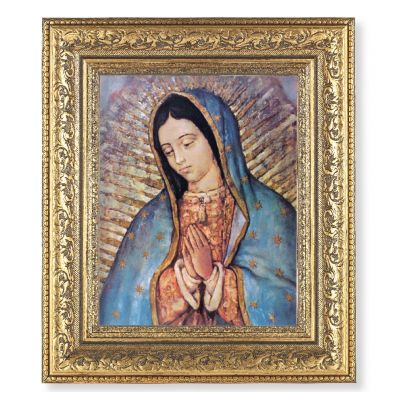 Our Lady Of Guadalupe Lithograph In An Gold Antique Frame - 846218058309 - 115-217