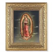 Our Lady Of Guadalupe Lithograph w/Gold Leaf Antique Frame