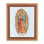 Our Lady Of Guadalupe Print - Cherry Finished Frame
