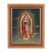 Our Lady Of Guadalupe Print In a Cherry Finished Frame