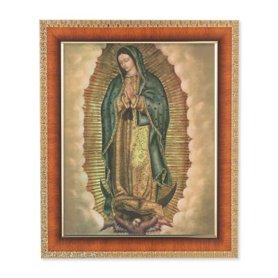 Our Lady Of Guadalupe Print w/Cherry Finished Frame - 846218069404 - 122-895