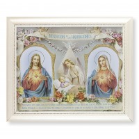 Baby Room Blessing Print (Spanish) Print In a Pearlized White Frame