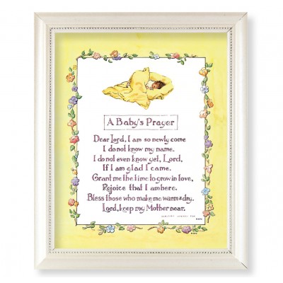 A Baby s Prayer Print In a Pearlized White Frame -  - 123-391