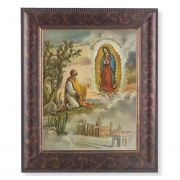 Our Lady Of Guadalupe w/Juan Diego 8x10in Print In An Art-Deco Frame