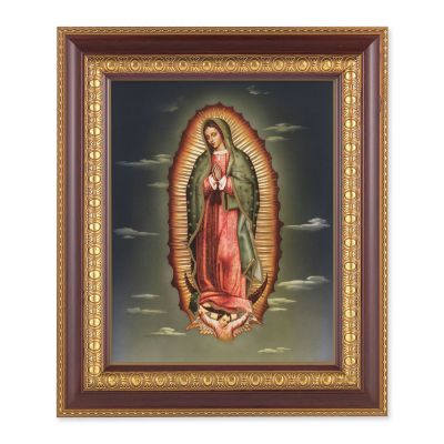 Our Lady Of Guadalupe 8x10 inch Print In a Cherry/Gold Edge Frame - 846218069466 - 126-268
