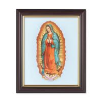 Our Lady Of Guadalupe 10 x 8 in. Print In a Dark Walnut Frame