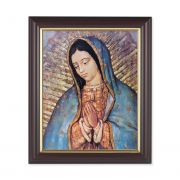 Our Lady Of Guadalupe 10x8in. Print In a Dark Walnut Frame