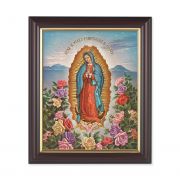 Our Lady Of Guadalupe 10x8 in. Print In a Dark Walnut Frame
