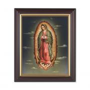 Our Lady Of Guadalupe 10x8 inch Print In a Dark Walnut Frame
