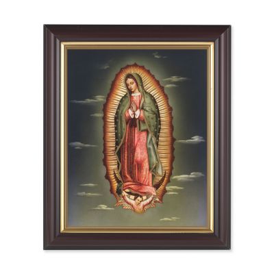 Our Lady Of Guadalupe 10x8 inch Print In a Dark Walnut Frame - 846218069282 - 133-268