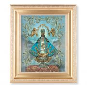 Gold Our Lady Of San Juan 10x8 inch Print In A Fine Satin Gold Frame