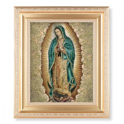 Gold Our Lady Of Guadalupe 10x8 Print In A Fine Satin Gold Frame - 846218075726 - 138-895G