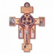 14 inch Saint Benedict Jubilee Crucifix with Benedictine Symbols