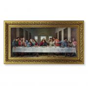 The Last Supper Framed Print - Da Vinci 14 1/2 x 26 inch