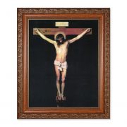 Crucifixion 10x8 inch Print In a Mahogany Finished Frame