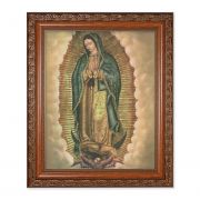 Our Lady Of Guadalupe 10x8 inch Print In a Mahogany Finished Frame