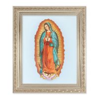Our Lady Of Guadalupe 10x8 inch Print In a Silver Frame