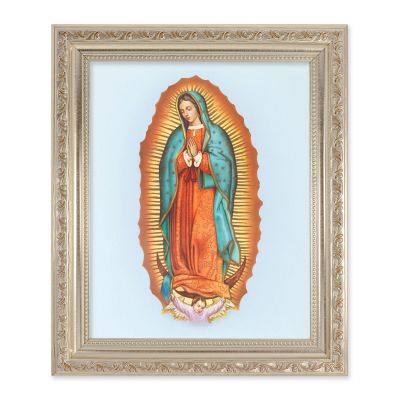Our Lady Of Guadalupe 10x8 inch Print In a Silver Frame - 846218069206 - 164-216