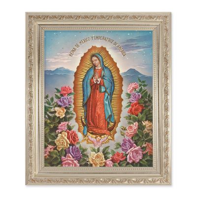 Our Lady Of Guadalupe 10x8 Print In a Antique Silver Frame - 846218069213 - 164-218