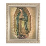 Our Lady Of Guadalupe 10 x 8 in. Print In a Antique Silver Frame