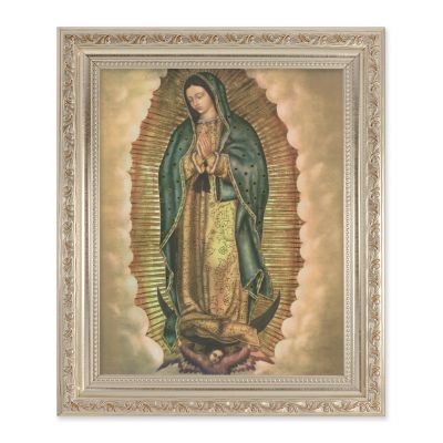 Our Lady Of Guadalupe 10 x 8 in. Print In a Antique Silver Frame - 846218069244 - 164-895