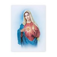 Immaculate Heart Of Mary 19 X 27in Gold Embossed Poster